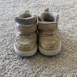 Kids Tan High-Top Shoes